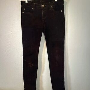 Kut from the Kloth Womens 14 Dark Brownie Diana Skinny Corduroy Pants Classic